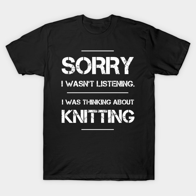 Knitting Yarn Crochet Knitter Crocheting T-Shirt by ChrisselDesigns